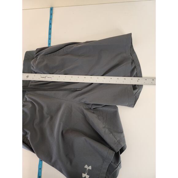 UNDER ARMOUR Women's Gray Front Tie Outdoor Athletic Workout Shorts SZ M - Picture 9 of 9